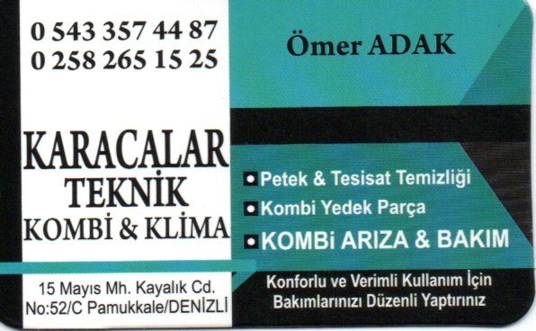 ÖMER ADAK - KARACALAR TEKNİK